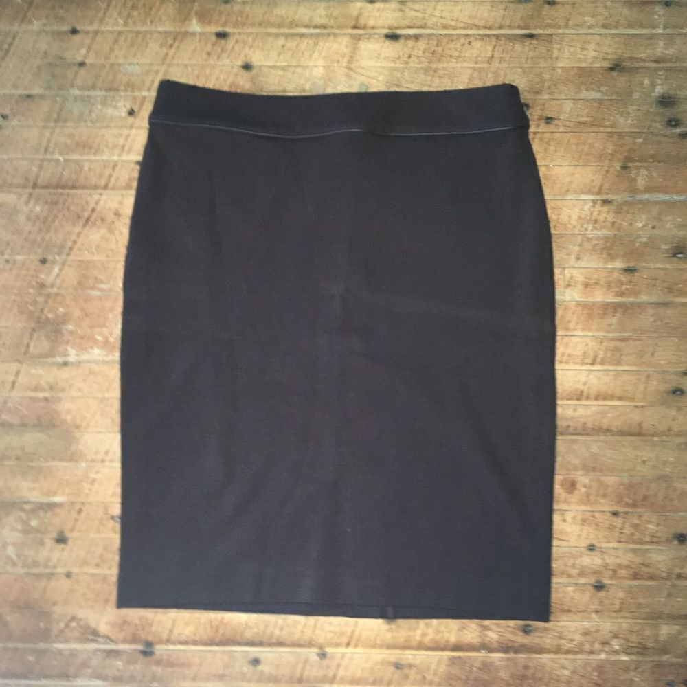Kate Hill brown 12P business casual pencil skirt